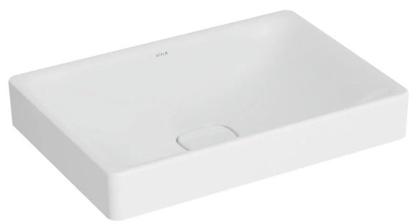 Vitra 7535B001-1398 Metropole Dikdörtgen Çanak lavabo, 60cm Mat Beyaz.